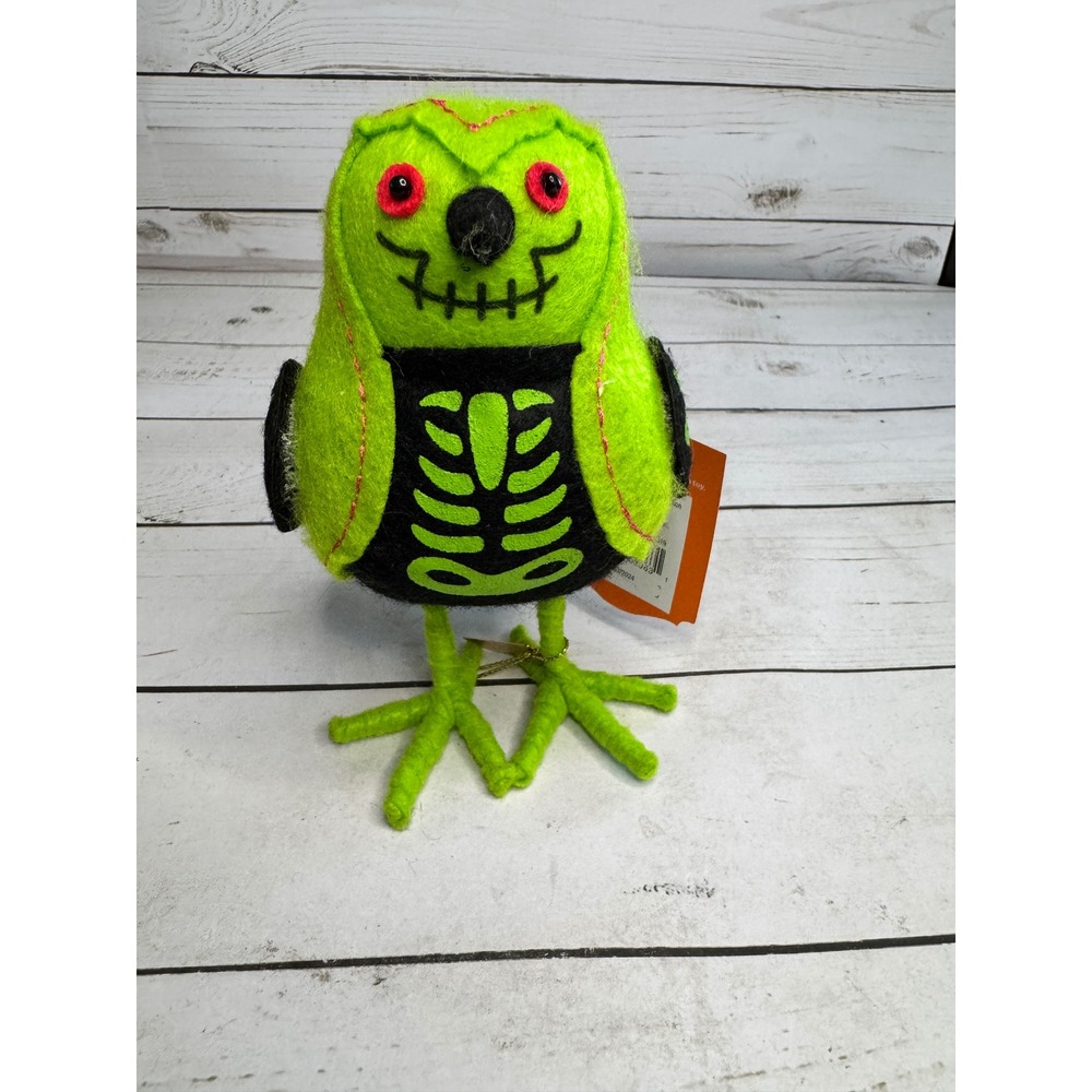 Hyde and EEK Boutique Featherly Friends X-Ray Halloween Bird 2024 Neon Green